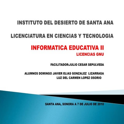 LICENCIAS GNU
