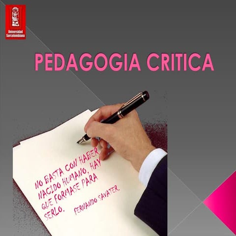 Diapositivas Pedagogia Critica