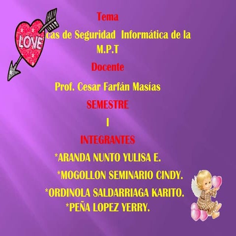 Diapositivas politicas de seguridad de la m.p.t