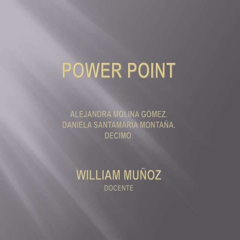Diapositivas power point decimo