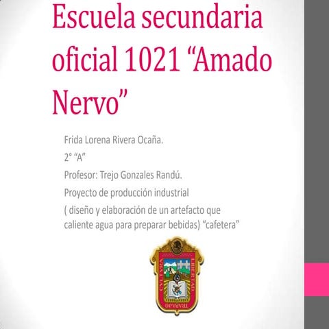 Diapositivas proyecto cafetera