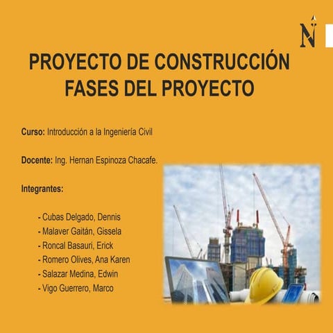 Diapositivas Proyectos de Construcción - Fases de un Proyecto.PPT