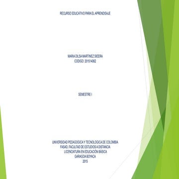 Diapositivas recurso educativo para el aprendisaje