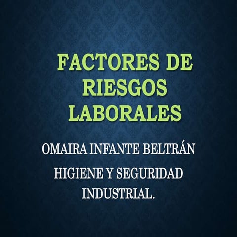 Diapositivas riesgos laborales