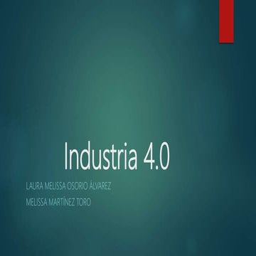 Diapositivas tics "industria 4.0"