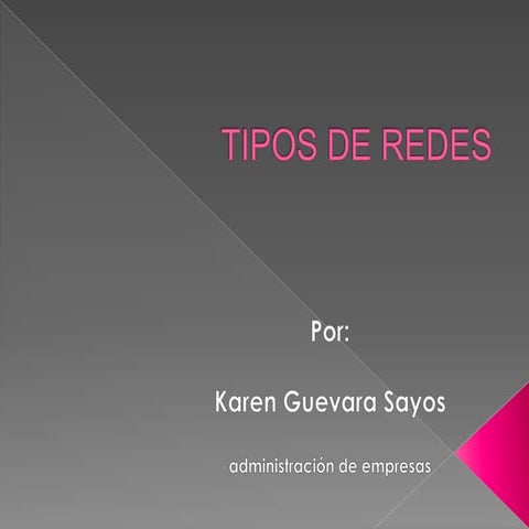 Diapositivas tipos de redes 