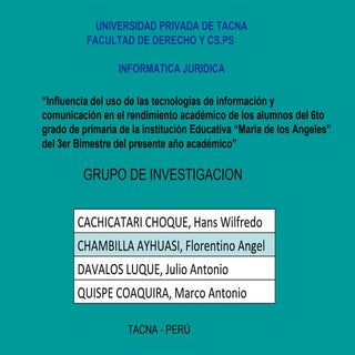 Diapositivas Trabajo De Investigacion