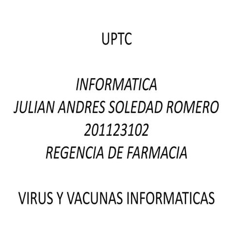 Diapositivas virus informatico