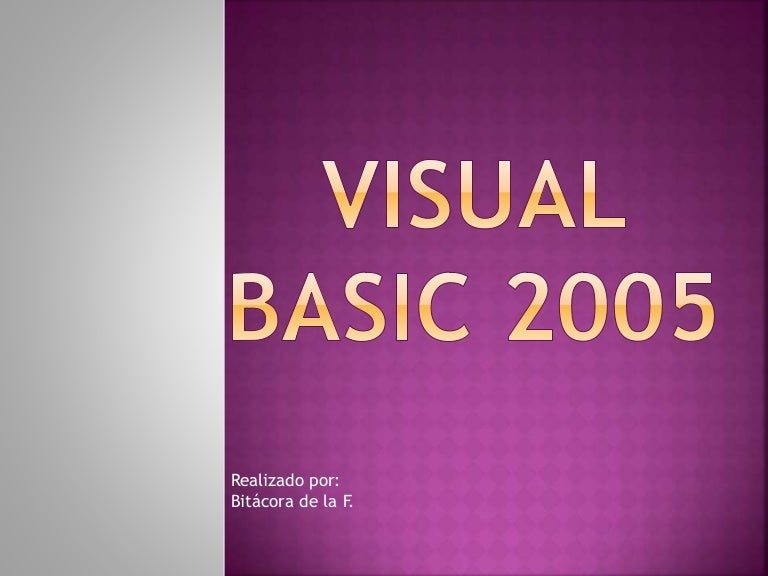 Visual Basic 2005