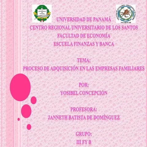 Diagnosis de la Empresa Familiar | PDF