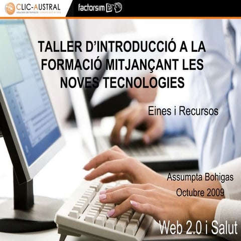 Taller d'introducció a la formació mitjançant les noves tecnologies