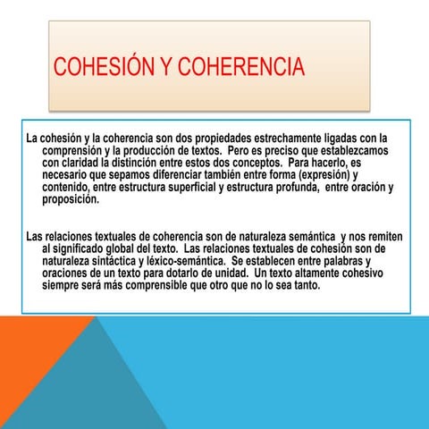 Diapositsivas coherencia y cohesion