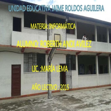 Diapositva sobre mi unidad