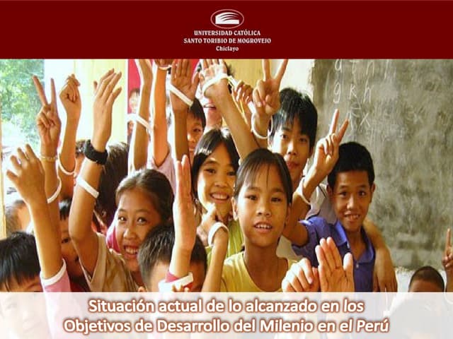 objetivos de desarrollo del milenio en el peru