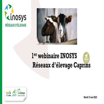 1erwebinaire INOSYS Réseaux d’élevage Caprins | PDF
