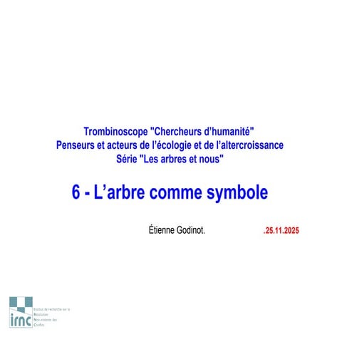 Les arbres et nous. — 06. L’arbre comme symbole