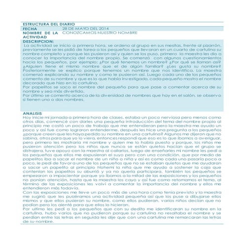 Diario de la segunda jornada de observación y práctica docente 