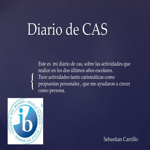 Sebastian Carrillo Diario CAS