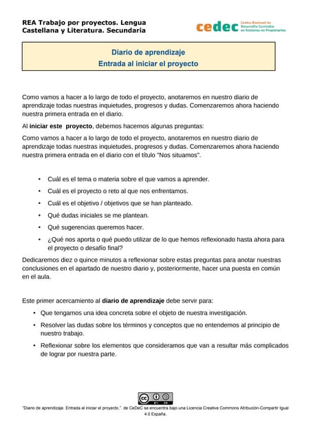 Diario de aprendizaje (Entrada inic...