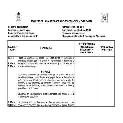 Diario de campo toral  1111