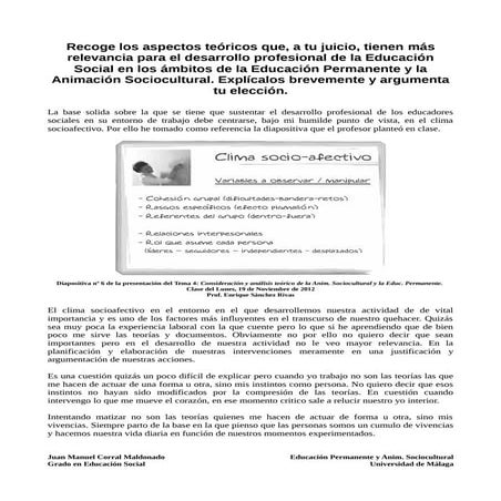 Diario de reflexión tema 4: 