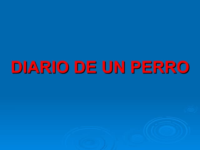 Diario de un perro