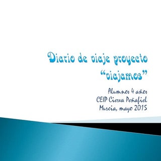 Diario de viaje proyecto
