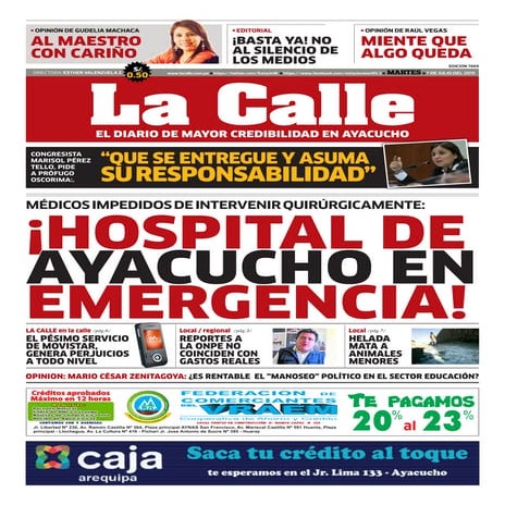 Diario la calle 7 julio