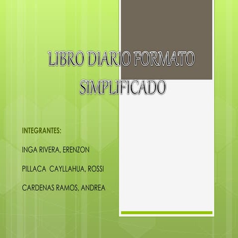 LIBRO DIARIO FORMATO SIMPLIFICADO