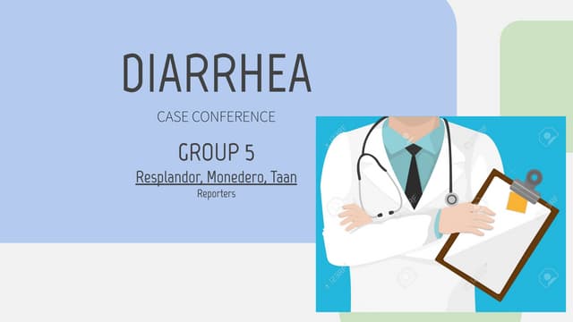Diarrhea Group 5 1 Pdf Diarrhea Group 5 1 Pdf