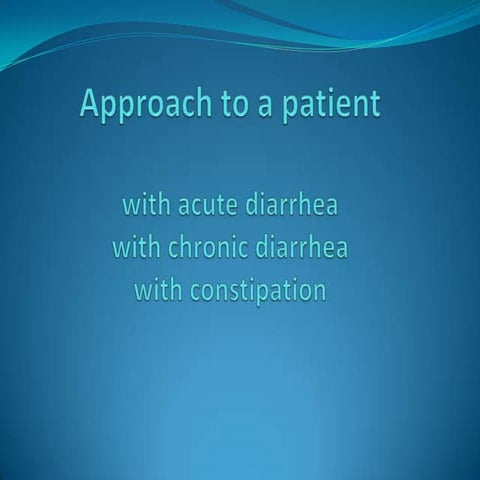 Diarrhea &amp; constipation | PPT