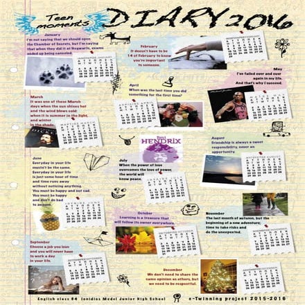 Diary 2016  Model Ionidios high School - English