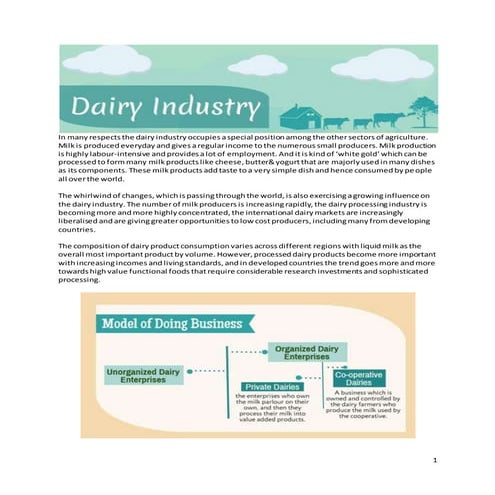 Diary industry