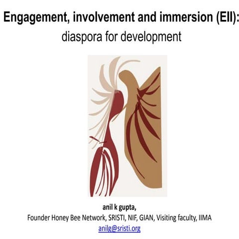Engagement, involvement and immersion (EII): diaspora for development