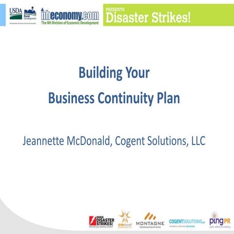 The Basics of a Business Continuity Plan