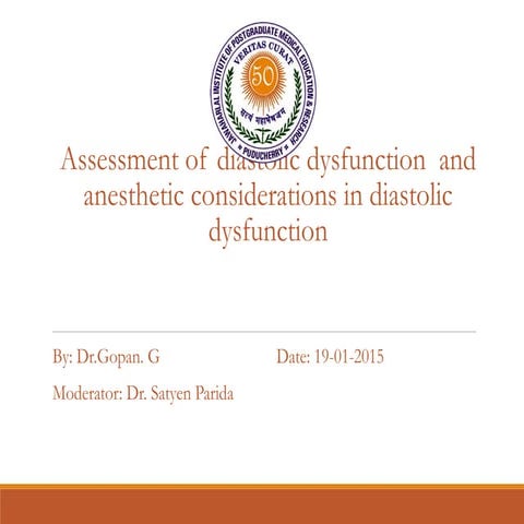 Diastolic dysfunction