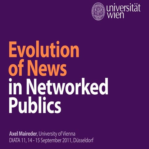 Evolution of News in Networked Publics
