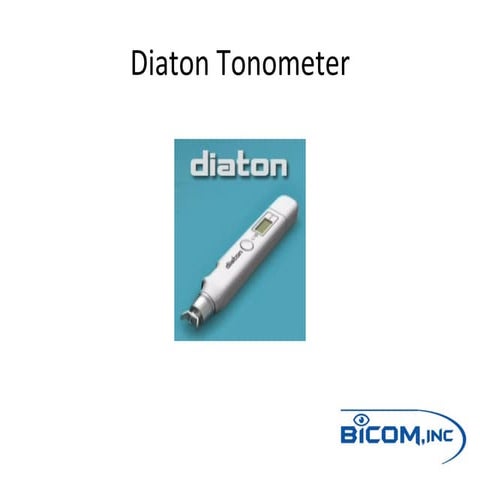 Diaton Tonometer aka Glaucoma Eye Test Images / Photos
