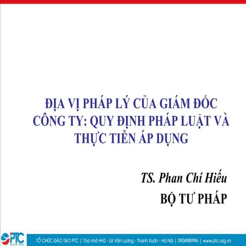 Dia vi phap ly cua giam doc cong ty