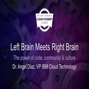 Left Brain Meets Right Brain – The Power of Code, Community and Culture