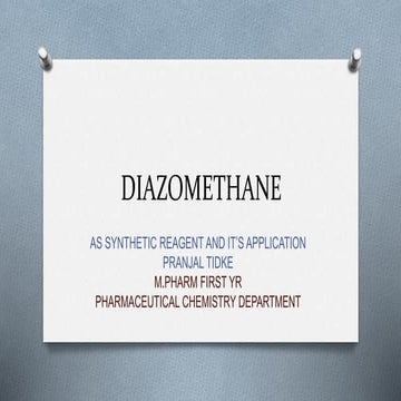 Diazomethane reagent
