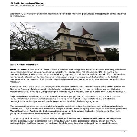 Dibalik peristiwa ciketing