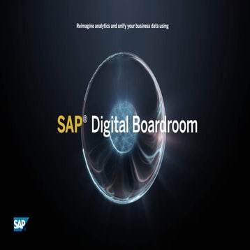 Unify Line of Business Data with SAP Digital Boardroom