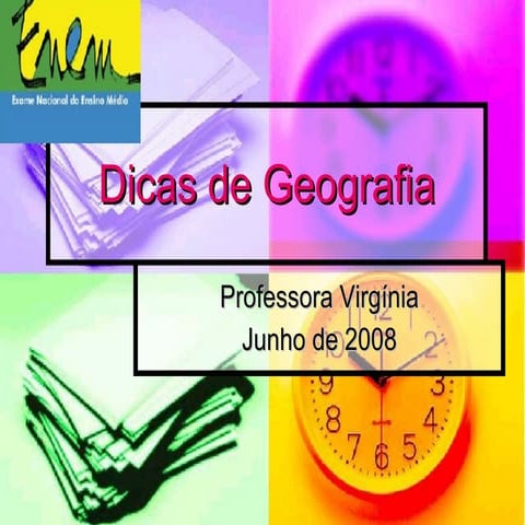 Dicas Enem Geografia