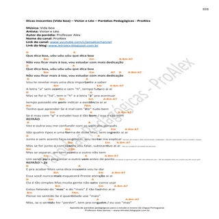 Dicas inocentes (Vida boa) – Victor...