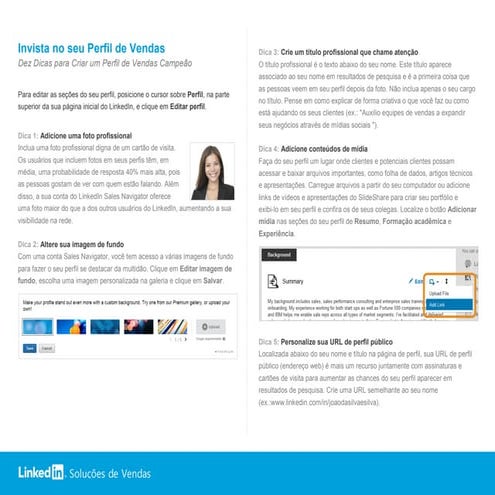 Checklist Melhorias para Perfil LinkedIn | PDF
