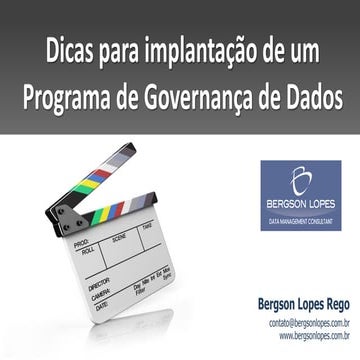 Dicas para implantação de um Programa de Governança de Dados