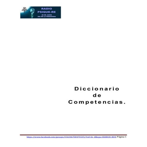 Diccionario de competancias educativas