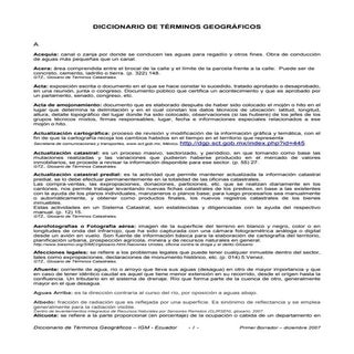 Diccionario de terminos geograficos