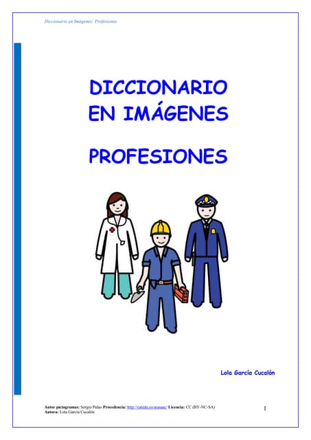 Diccionario en imagenes de profesiones